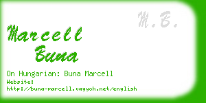 marcell buna business card